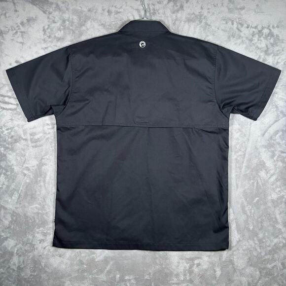 Black BRP Can-Am Short Sleeve Button Down Work Shirt Men’s Size L - Picture 2 of 10